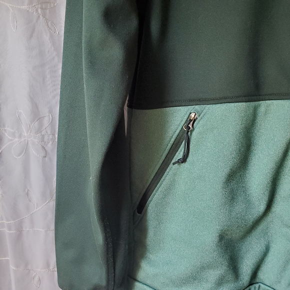 The North Face green colorblock collared zip up lightweight - Picture 2 of 5